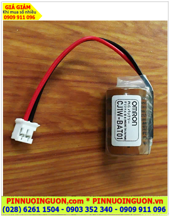 Omron CJ1W-BAT01, Pin nuôi nguồn PLC Omron CJ1W-BAT01 lithium 3v 1000mAh chính hãng, Xuất xứ Nhật